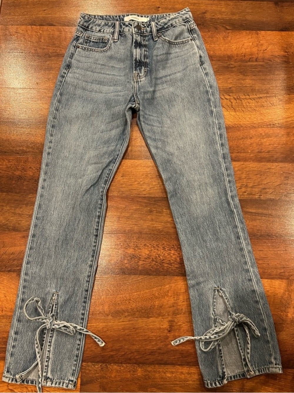 Hidden Jeans Tracey High Rise Straight Women's Size 25 Denim 100% Cotton